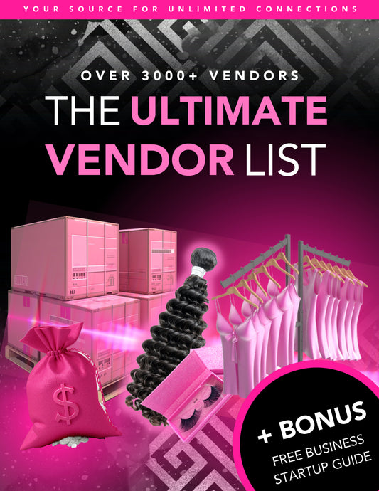 The ULTIMATE Vendors List